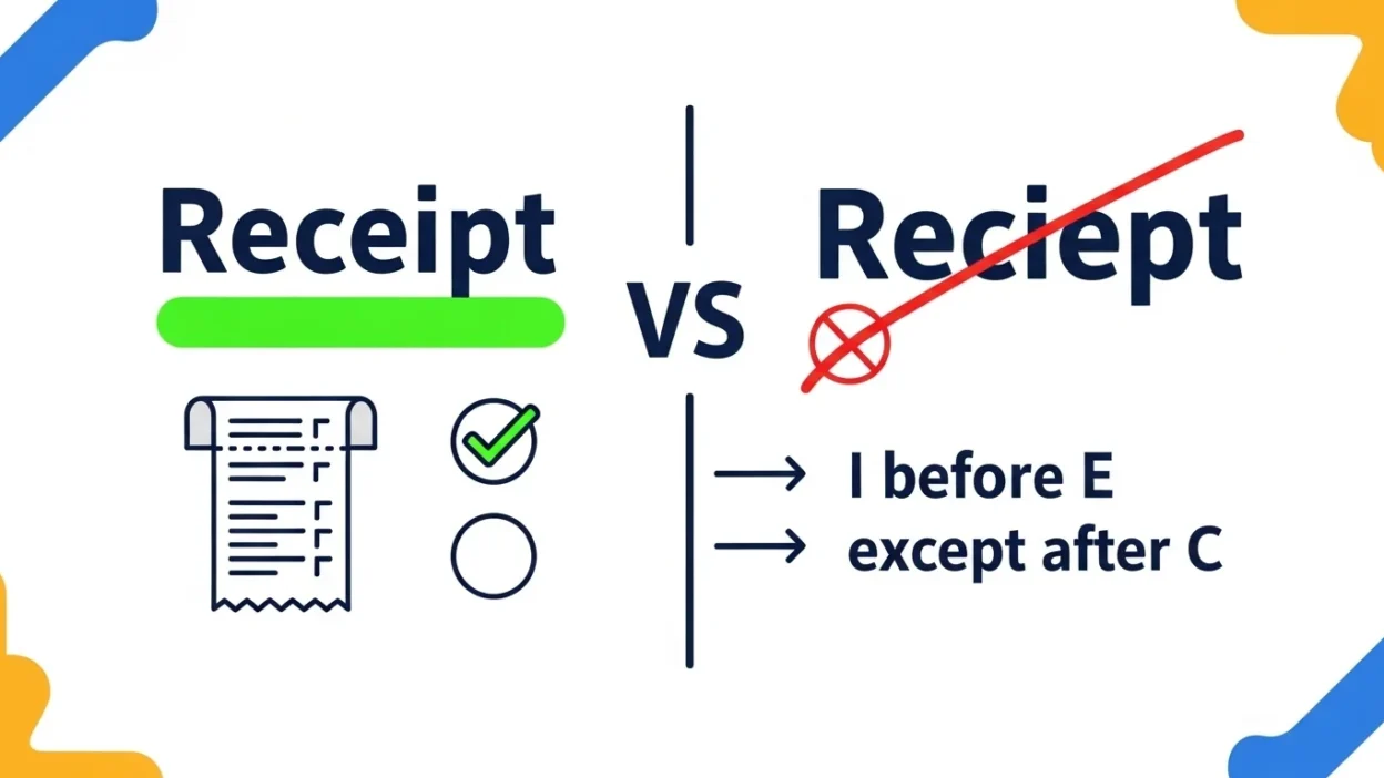 Receipt or Reciept