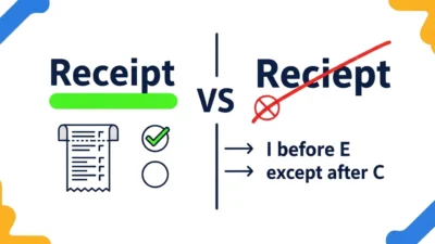 Receipt or Reciept