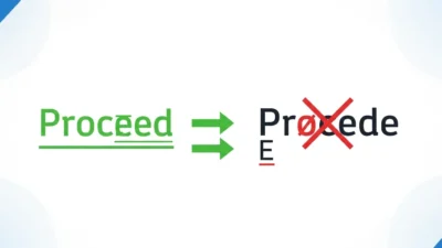 Proceed vs Procede