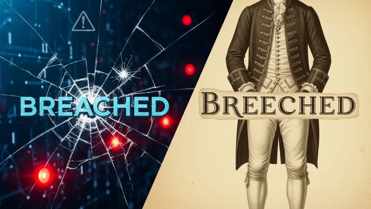 Breeched vs Breached