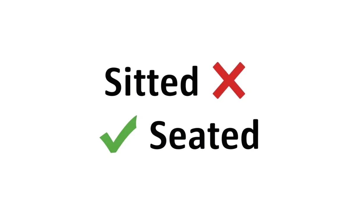 Sitted vs Seated