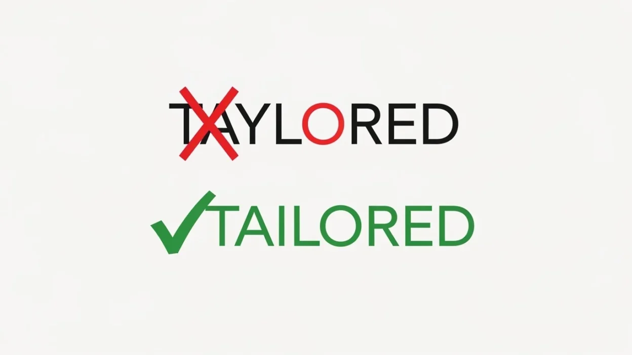 Taylored vs Tailored