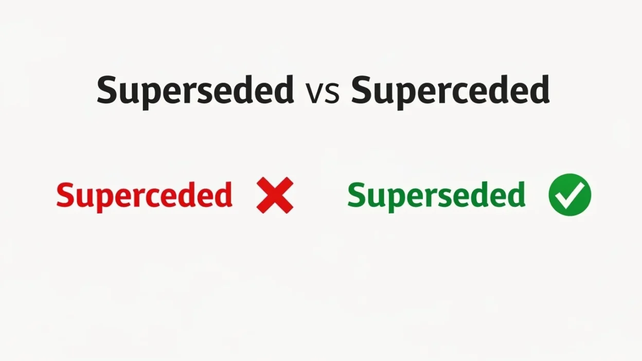 Superseded vs Superceded