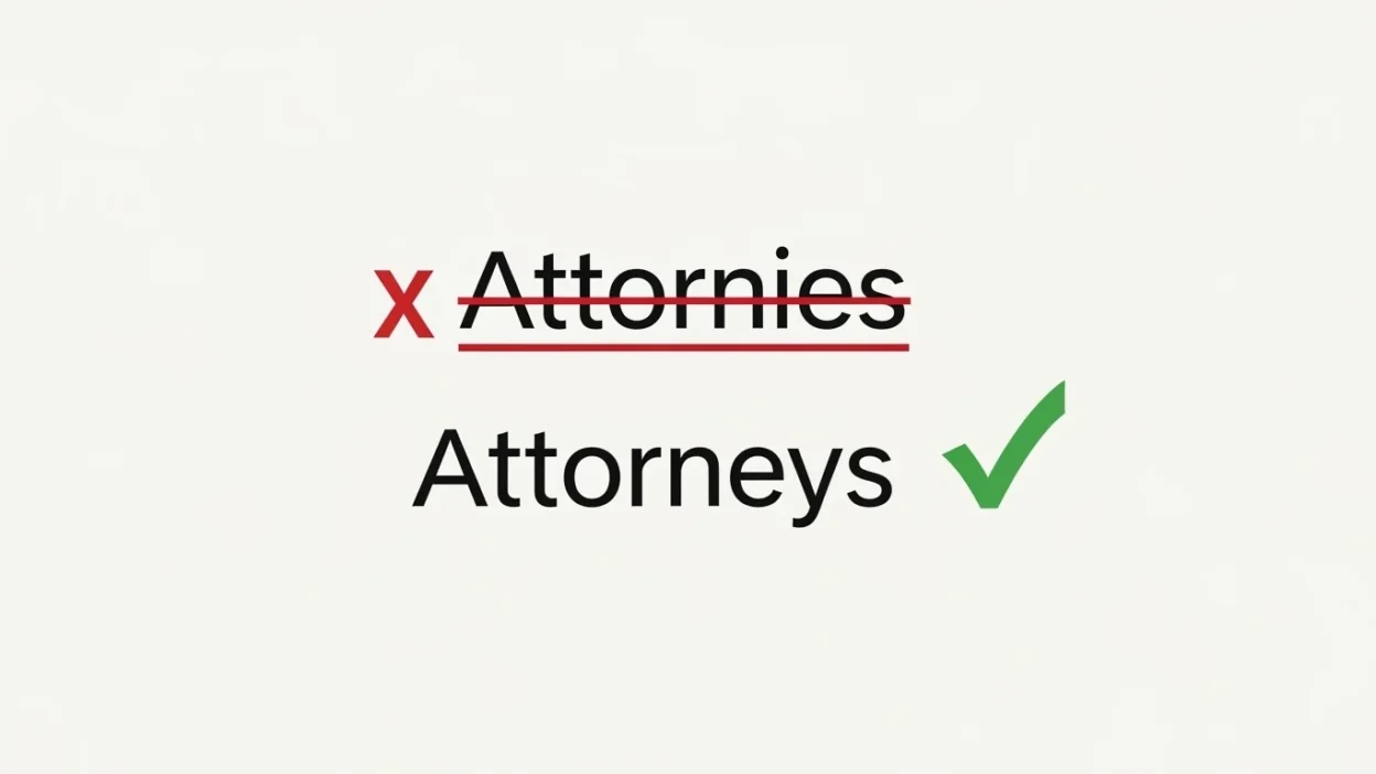 Attornies vs Attorneys