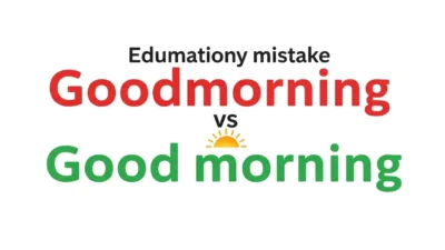 Goodmorning vs Good Morning