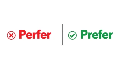 perfer vs prefer