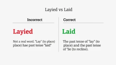 Layed vs Laid