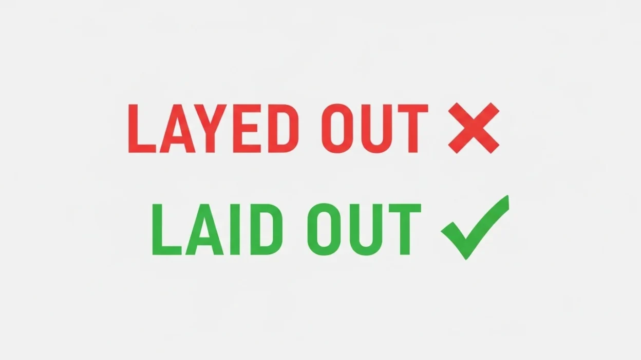 Layed Out vs Laid Out