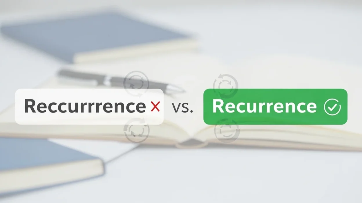 Reoccurrence vs Recurrence