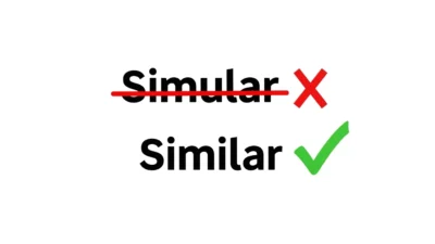 Simular vs Similar