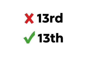 13rd vs 13th