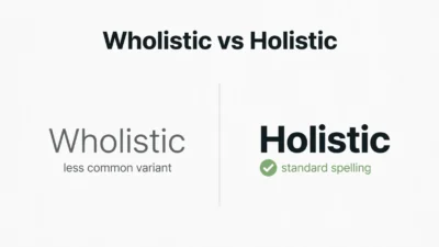 Wholistic vs Holistic