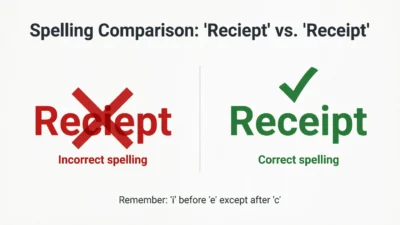 reciept vs receipt