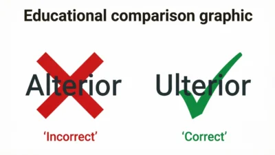 Alterior vs Ulterior