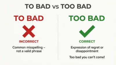 To Bad vs Too Bad