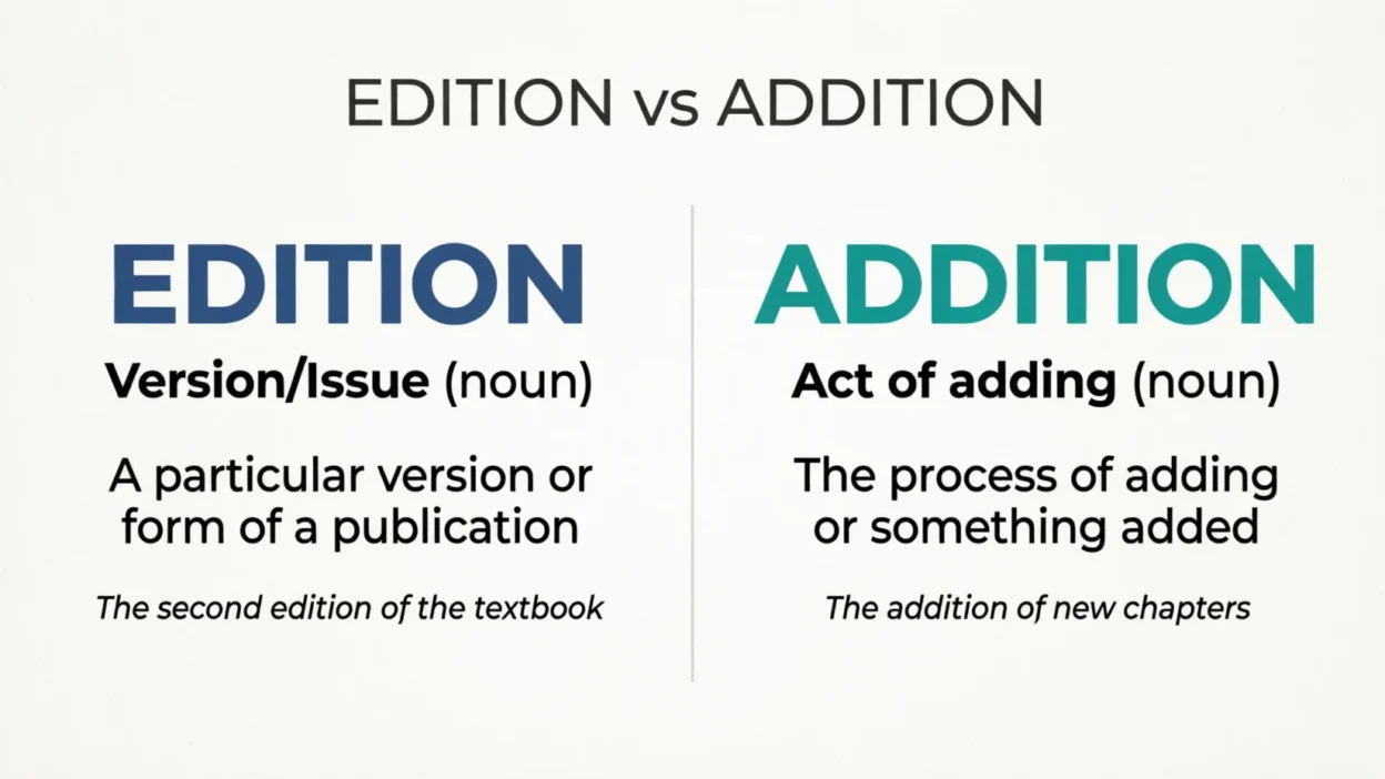 edition vs addition