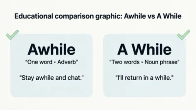 awhile vs a while
