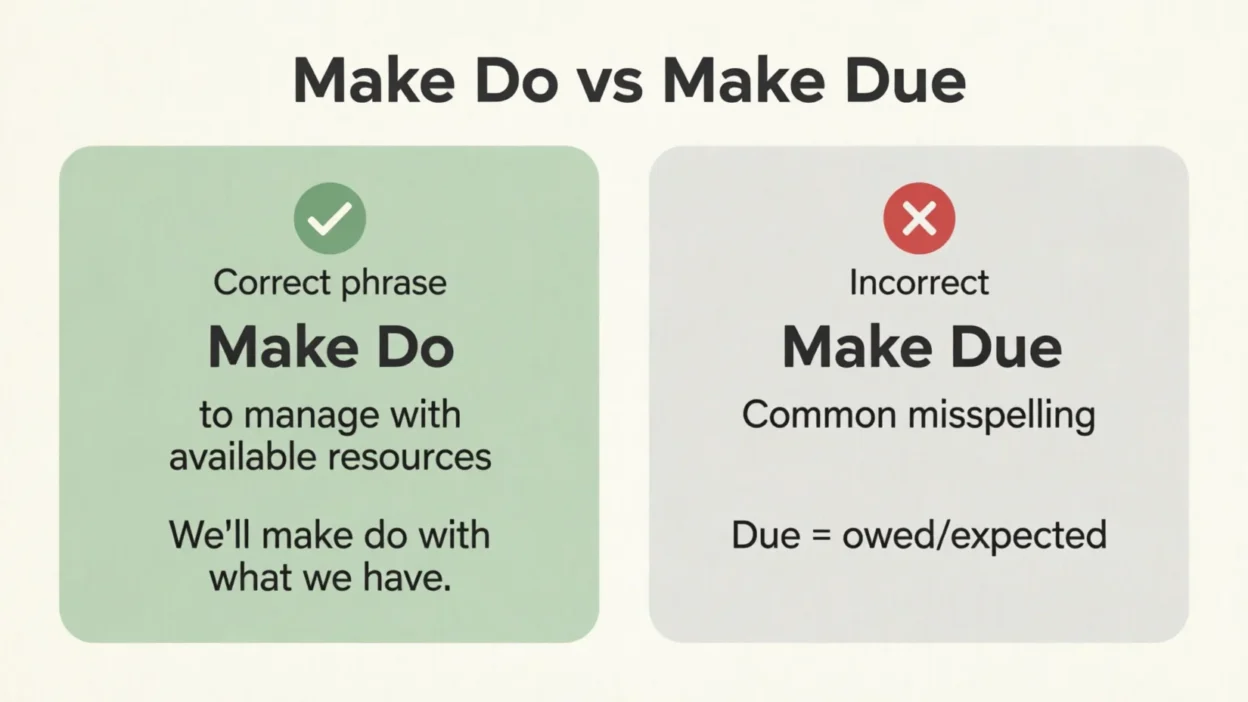make do vs make due