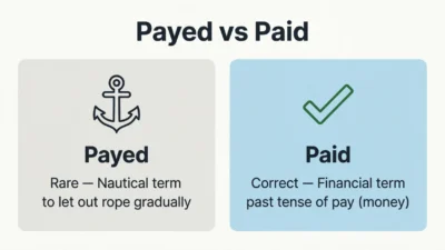 payed vs paid