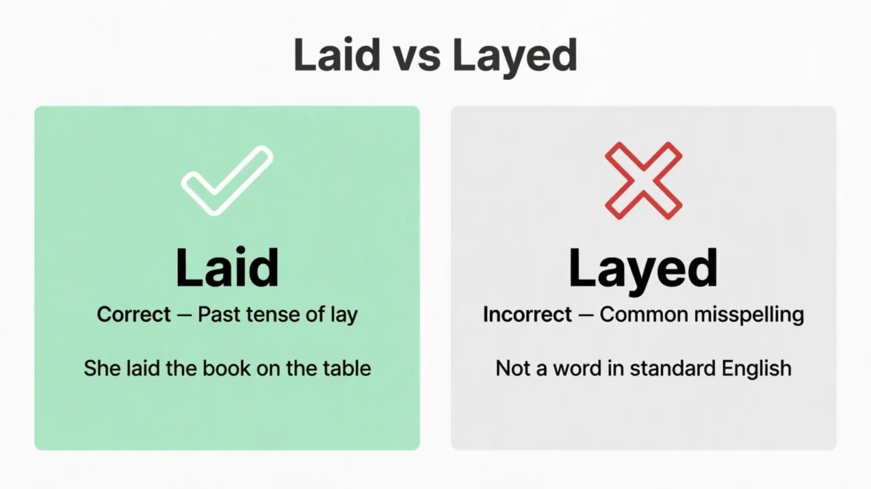 laid vs layed