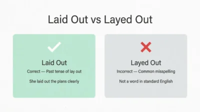 laid out vs layed out