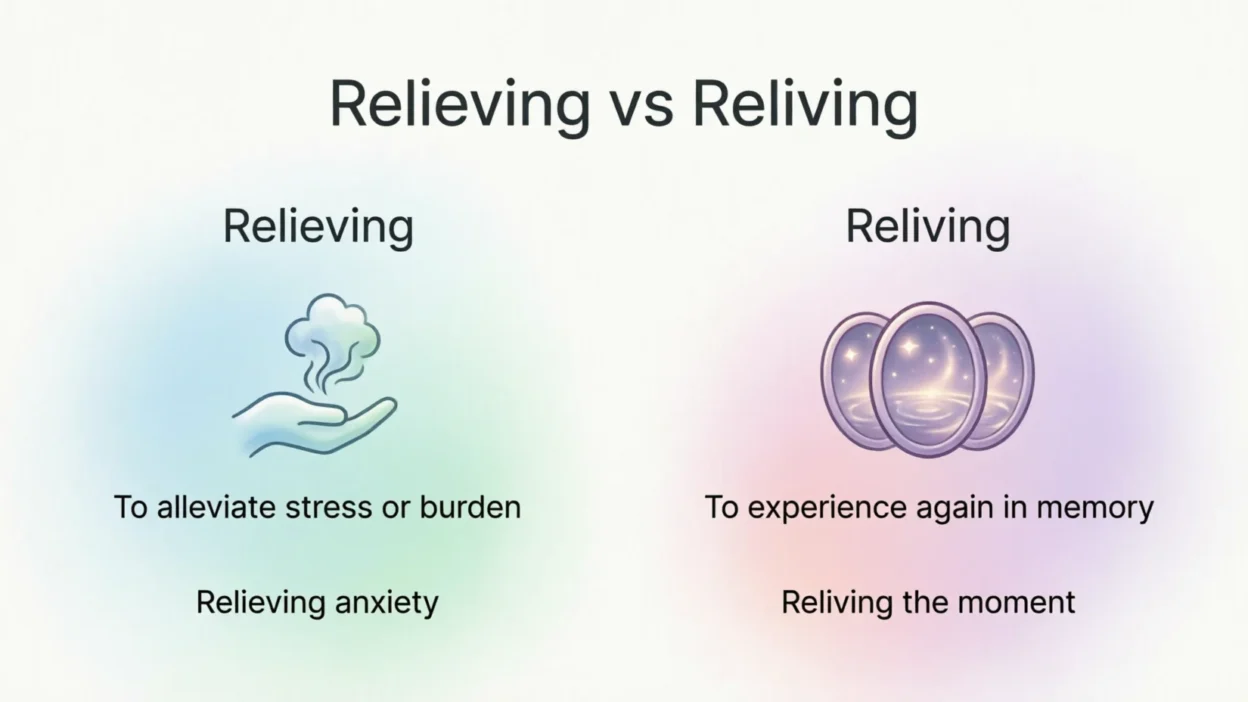 Relieving vs Reliving