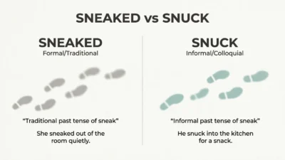 sneaked vs snuck