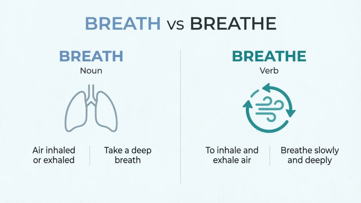 breath vs breathe