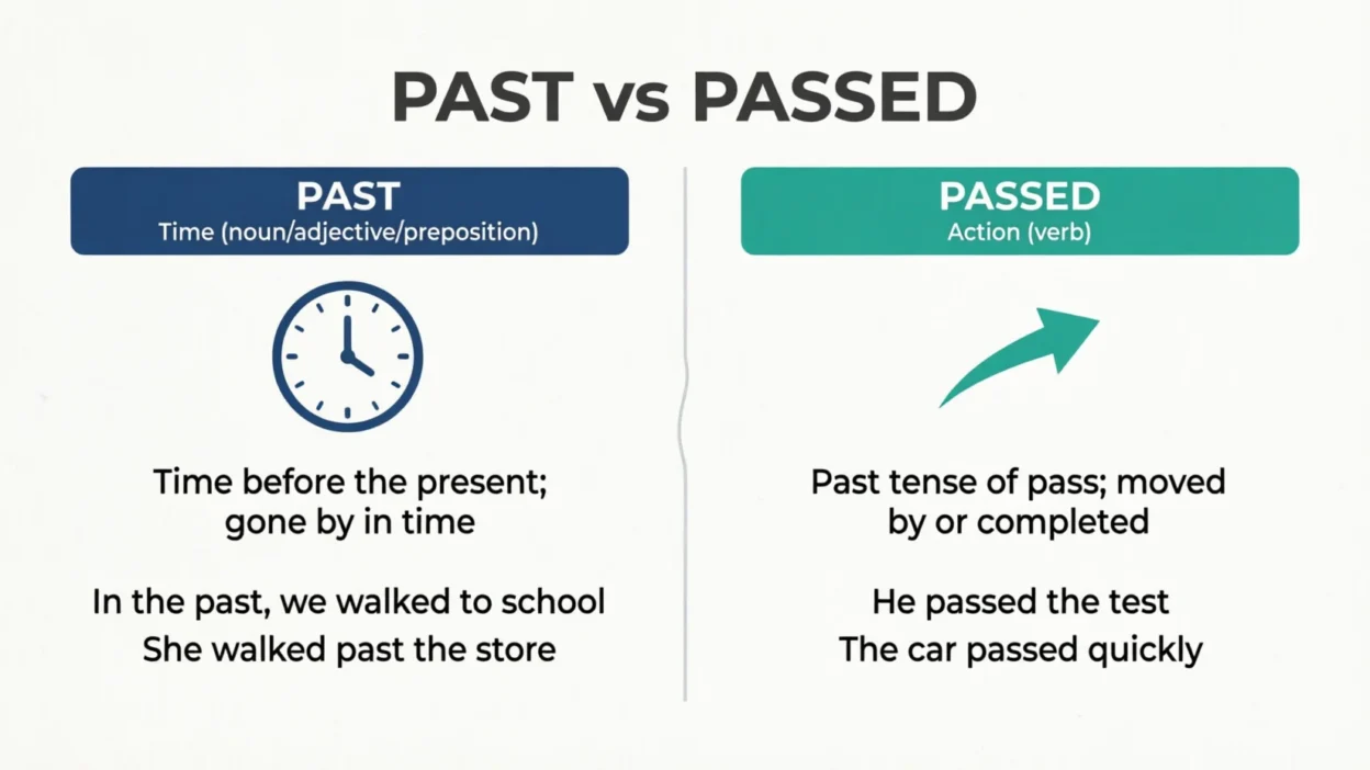 past vs passed