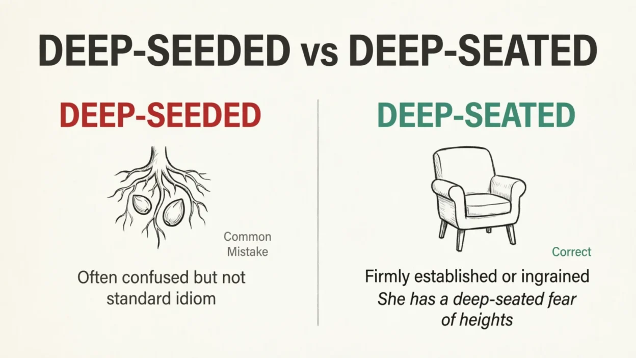 deep-seeded vs deep-seated