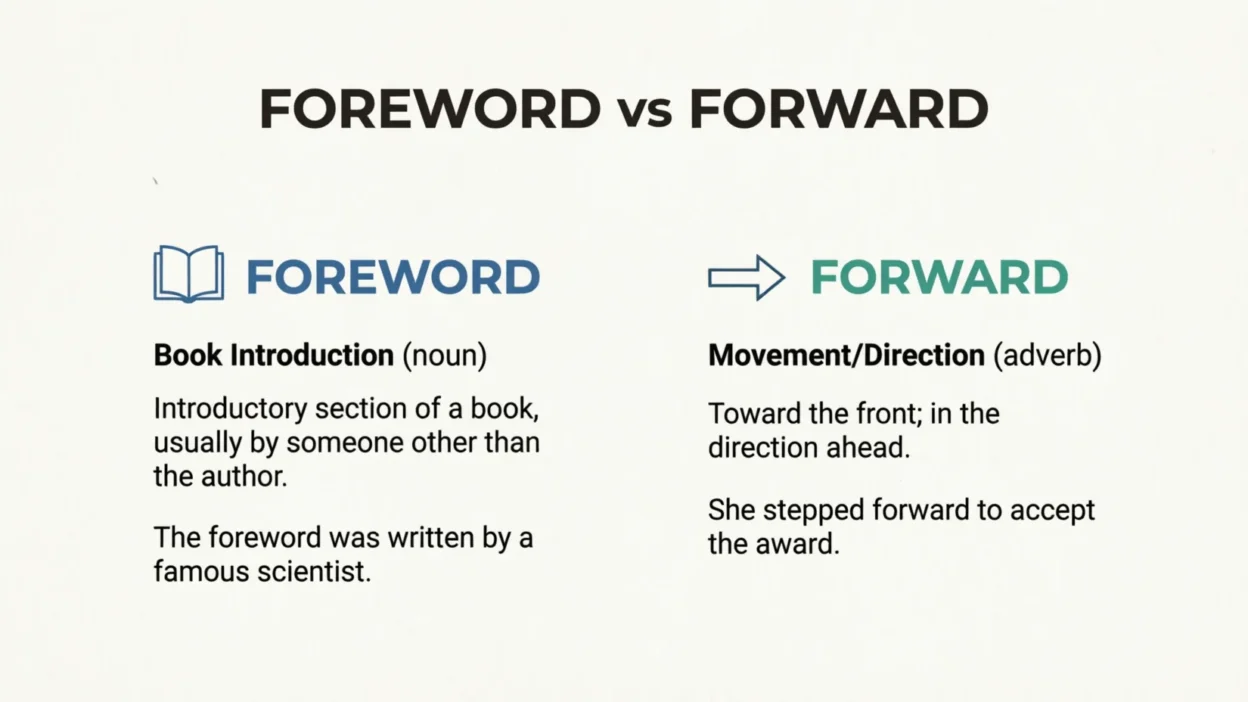 foreword vs forward