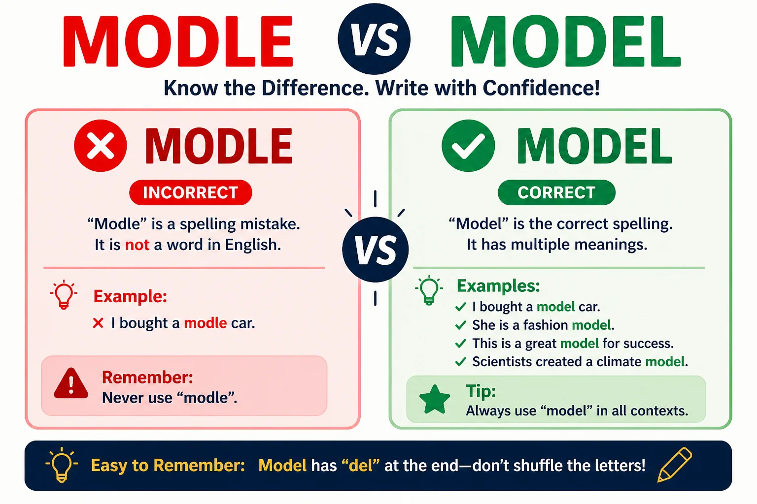 Modle vs Model