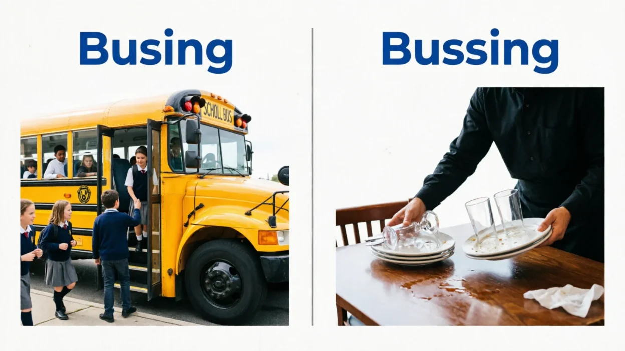 bussing vs busing