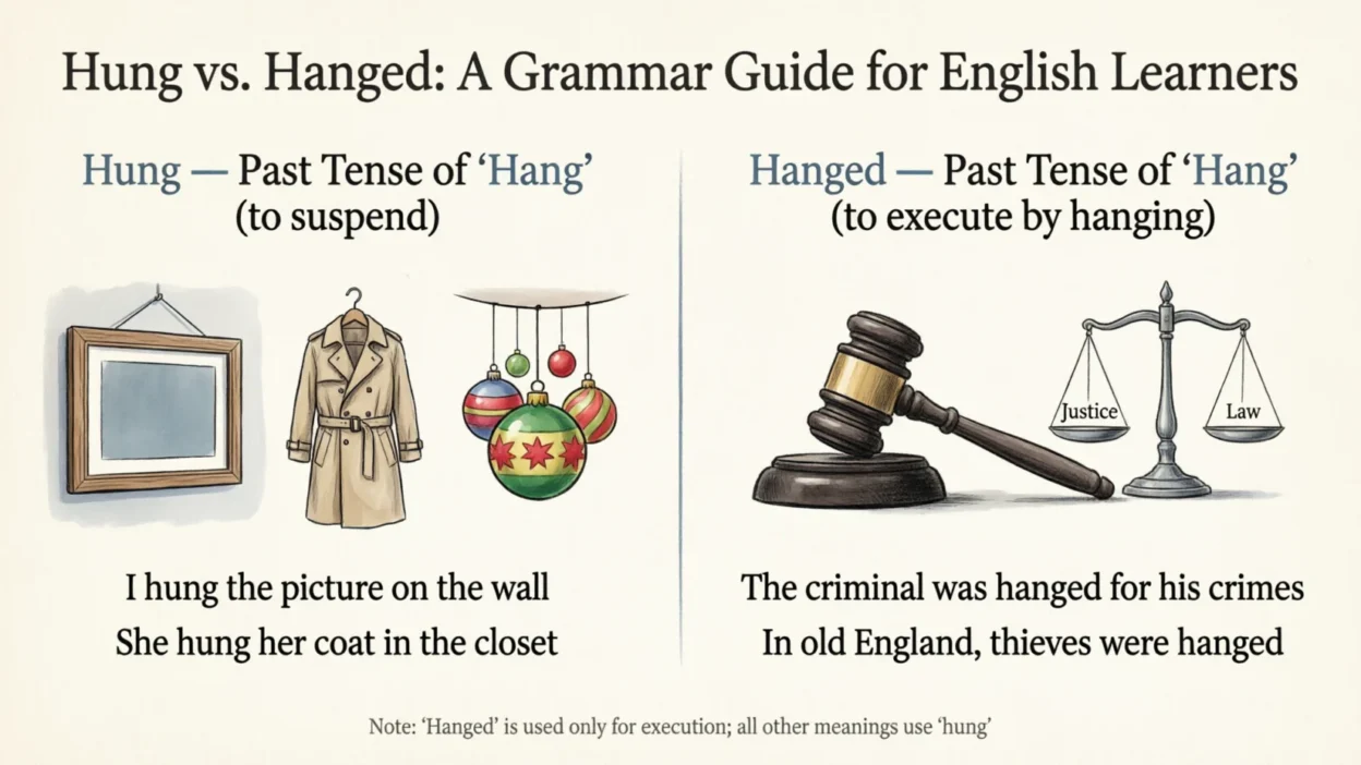 hung vs hanged