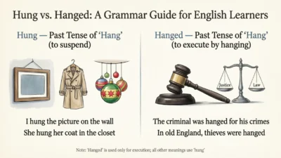hung vs hanged