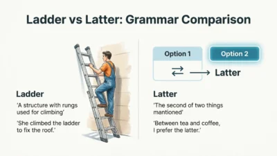 ladder vs latter