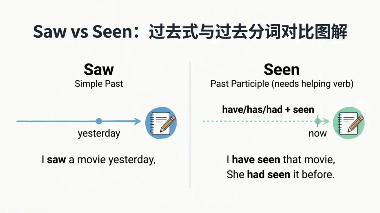 saw vs seen