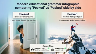 peeked or peaked