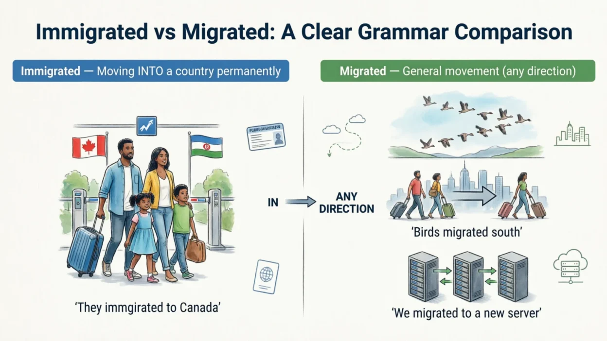 Immigrated vs Migrated