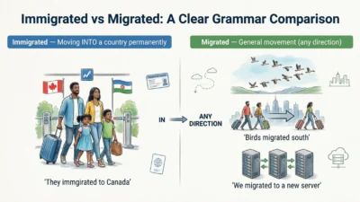 Immigrated vs Migrated