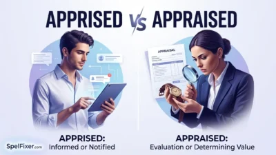 Apprised vs Appraised: