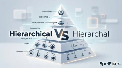 Hierarchical vs Hierarchal