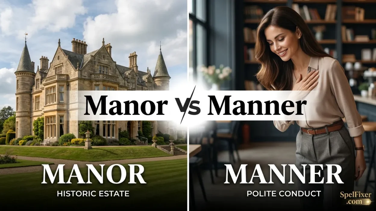 Manor vs Manner