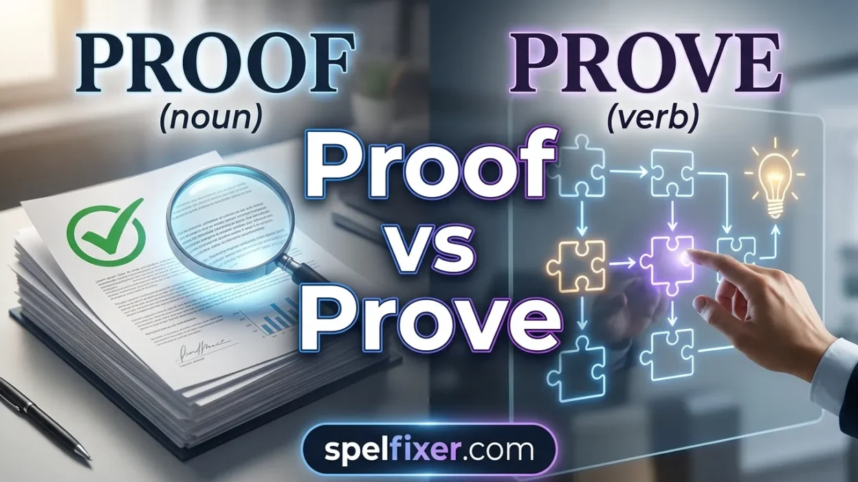 Proof vs Prove