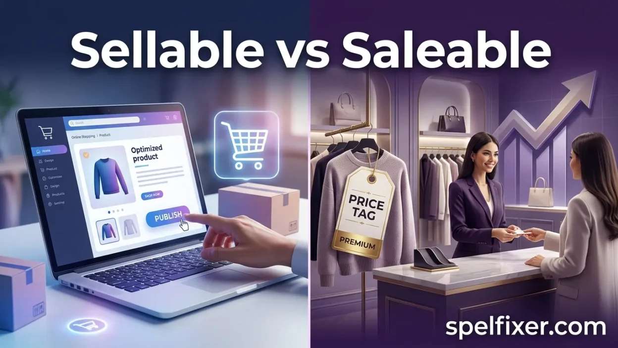 Sellable vs Saleable