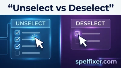 Unselect vs Deselect