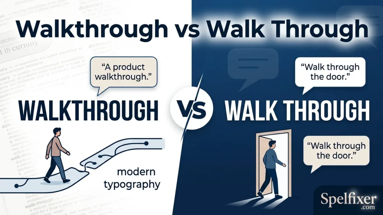Walkthrough vs Walk Through