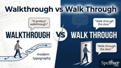 Walkthrough vs Walk Through