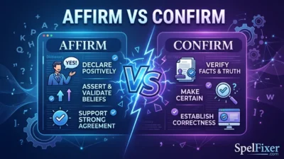 Affirm vs Confirm