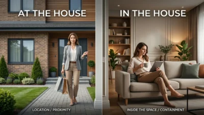 At the House vs. In the House